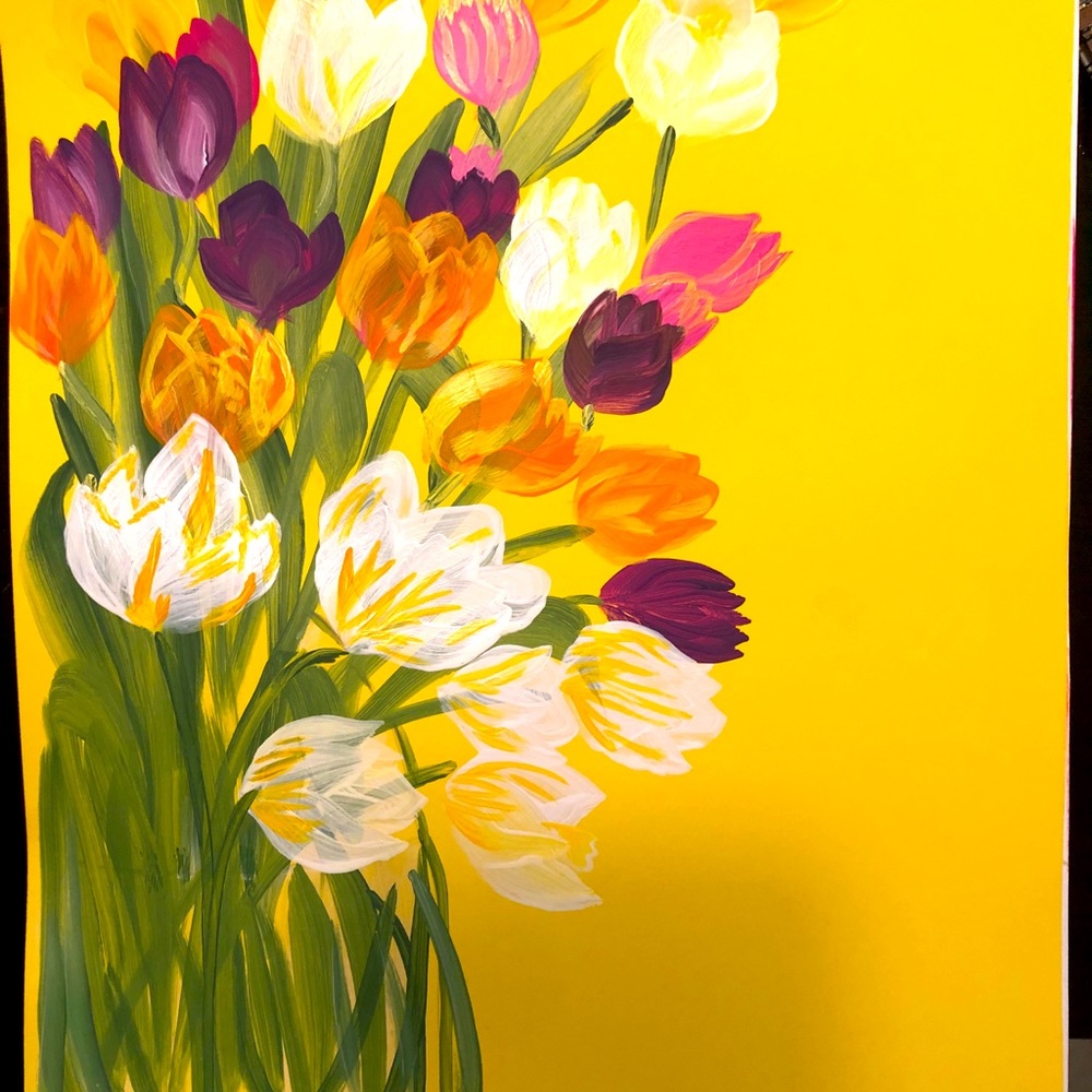 Hand painting on Poster board